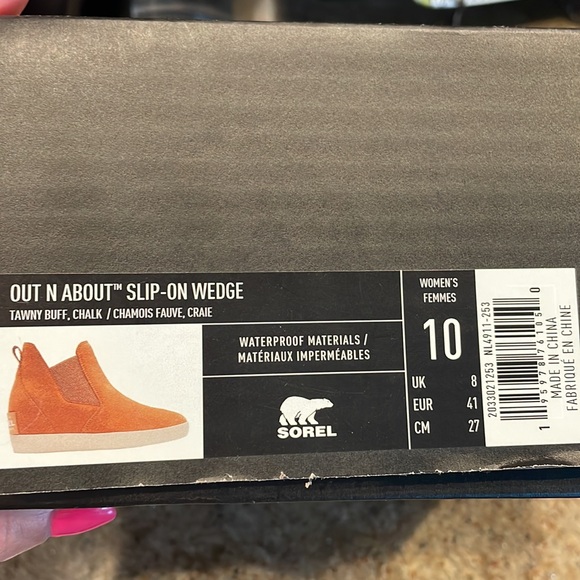 NEW SOREL OUT N ABOUT™ SLIP-ON WOMEN'S WEDGE - Picture 9 of 10